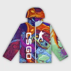 Женская ветровка 3D CS GO hyperbeast КС Го хайпербист