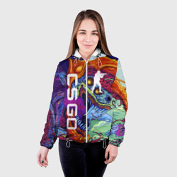 Женская куртка 3D CS GO hyperbeast КС Го хайпербист - фото 2