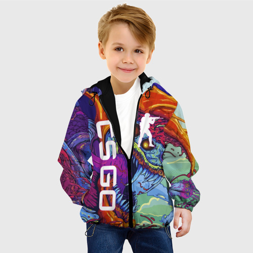 Детская куртка 3D CS GO hyperbeast КС Го хайпербист, цвет черный - фото 3