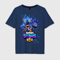 Мужская футболка хлопок Oversize Brawl Stars Leon