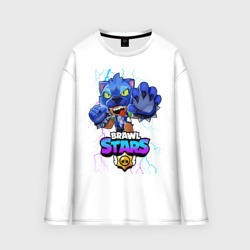 Женский лонгслив oversize хлопок Brawl Stars Leon