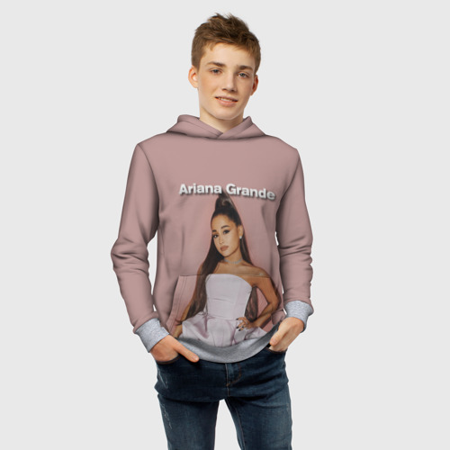 Детская толстовка 3D Ariana Grande Ариана Гранде, цвет меланж - фото 6