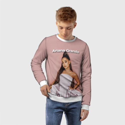 Детский свитшот 3D Ariana Grande Ариана Гранде, цвет 3D печать - фото 3