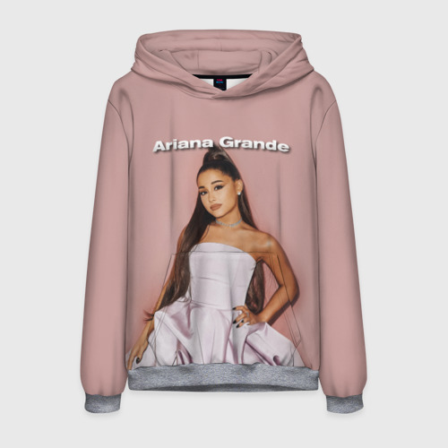 Мужская толстовка 3D Ariana Grande Ариана Гранде, цвет меланж