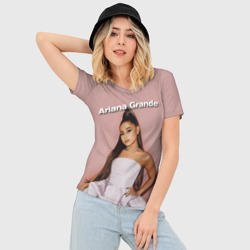 Женская футболка 3D Slim Ariana Grande Ариана Гранде - фото 2