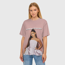 Женская футболка oversize 3D Ariana Grande Ариана Гранде - фото 2