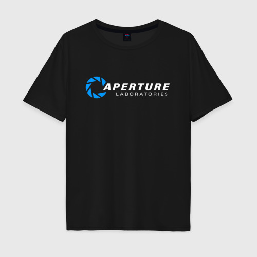 Мужская футболка хлопок Oversize Portal, цвет черный