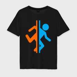 Мужская футболка хлопок Oversize Portal 2