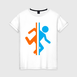 Женская футболка хлопок Portal 2