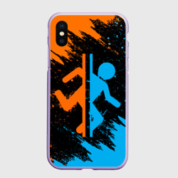 Чехол для iPhone XS Max матовый Портал 2