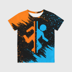 Детская футболка 3D Портал 2