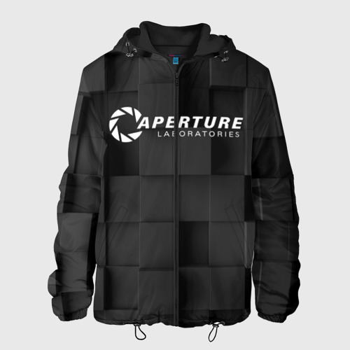 Мужская куртка 3D с принтом Portal, вид спереди #2