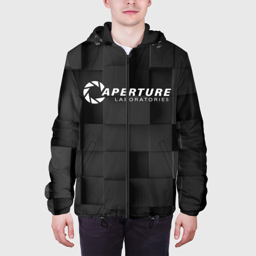 Мужская куртка 3D с принтом Portal, вид сбоку #3