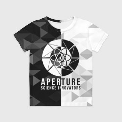 Детская футболка 3D Портал 2 лого