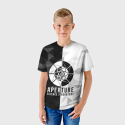 Детская футболка 3D Портал 2 лого - фото 2