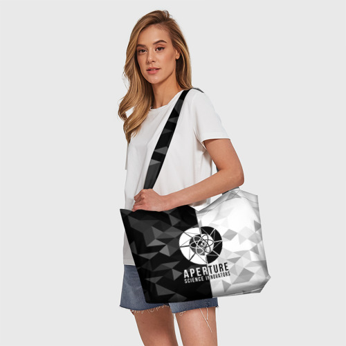 Пляжная сумка 3D Портал 2 лого - фото 5