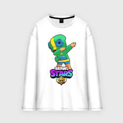 Мужской лонгслив oversize хлопок Brawl Stars Leon, Dab