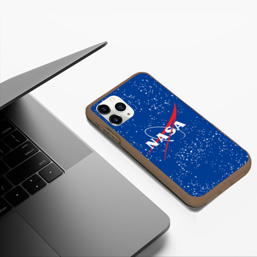 Чехол для iPhone 11 Pro Max матовый NASA, цвет коричневый - фото 5