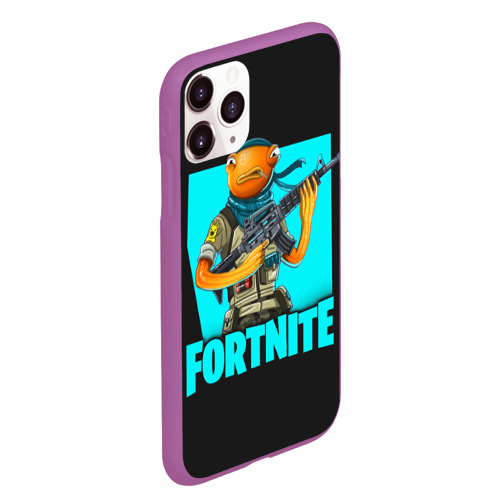 Чехол для iPhone 11 Pro Max матовый Fortnite, цвет фиолетовый - фото 3