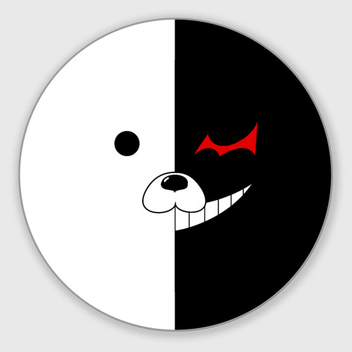 Круглый коврик для мышки Monokuma