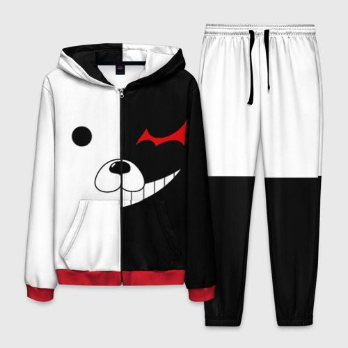 Мужской костюм 3D Monokuma, цвет красный