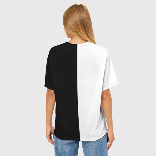 Женская футболка oversize 3D Monokuma, цвет 3D печать - фото 4