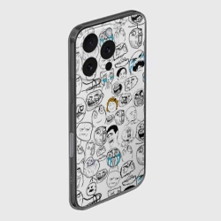 Чехол для iPhone 16 Pro силиконовый с защитой камеры Мемы - фото 2