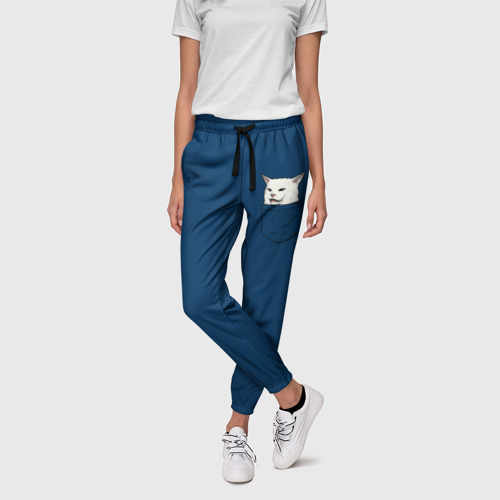 Женские брюки 3D Смадж в кармане, цвет 3D печать - фото 3