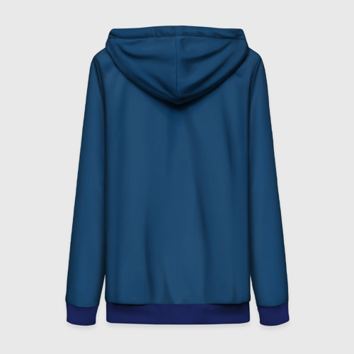 Женская толстовка 3D на молнии Смадж в кармане, цвет синий - фото 2