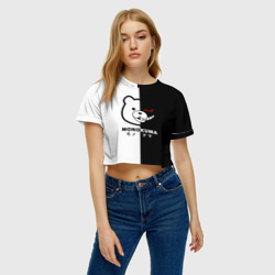 Женская футболка Crop-top 3D Monokuma - фото 2