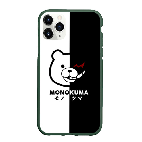 Чехол для iPhone 11 Pro матовый Monokuma, цвет темно-зеленый