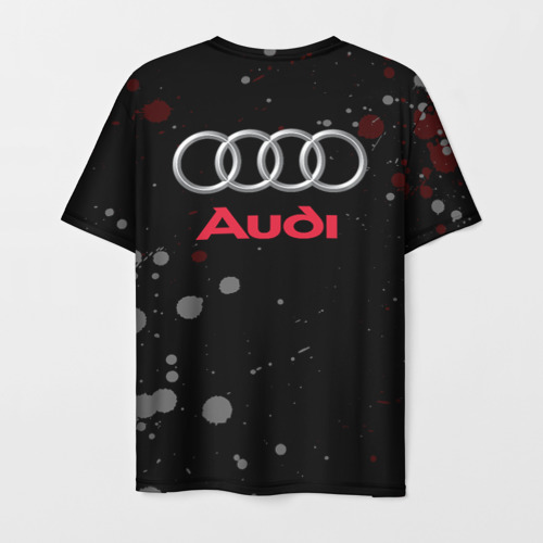 Мужская футболка 3D Audi Ауди +Спина, цвет 3D печать - фото 2