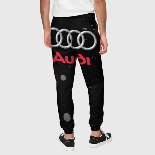 Мужские брюки 3D Audi Ауди +Спина, цвет 3D печать - фото 5