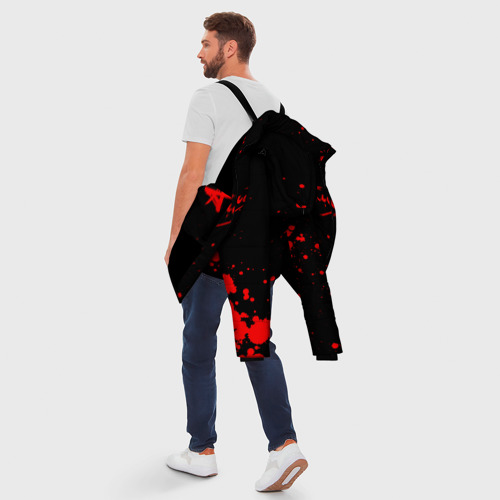 Мужская зимняя куртка 3D Алиса Лого, цвет черный - фото 5