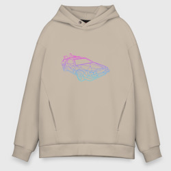 Мужское худи Oversize хлопок DeLorean gradient