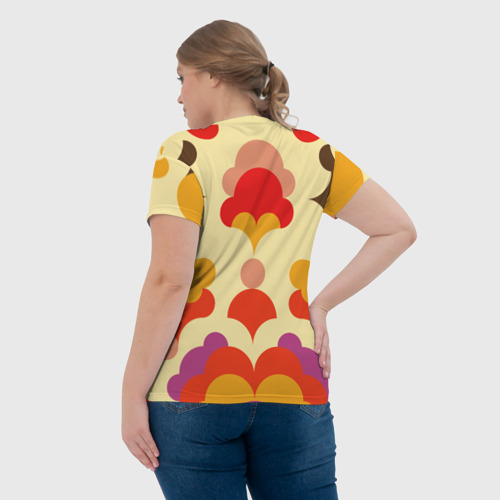 Женская футболка 3D с принтом На позитиве, вид сзади #2