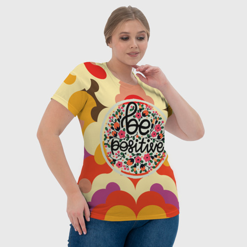 Женская футболка 3D с принтом На позитиве, фото #4