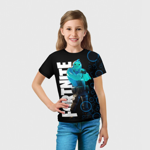 Детская футболка 3D с принтом Fortnite [003], вид сбоку #3