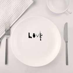 Набор: тарелка + кружка Banksy love - фото 2