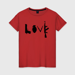 Banksy love – Футболка из хлопка с принтом купить со скидкой в -20%