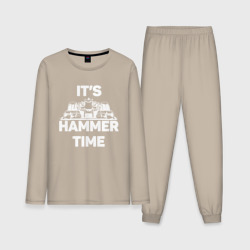 Мужская пижама с лонгсливом хлопок It's hammer time