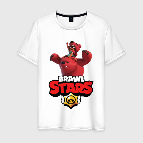 Мужская футболка хлопок Brawl Stars - Nita, цвет белый