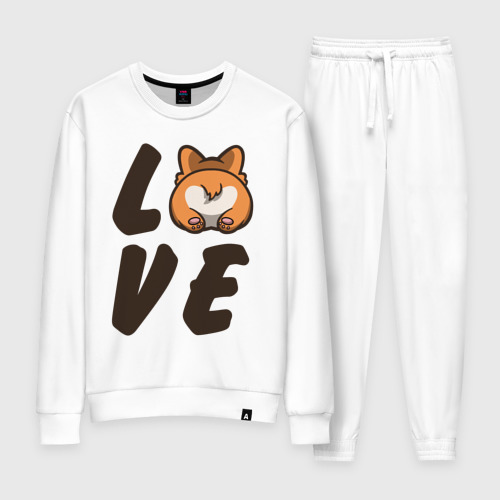 Женский костюм хлопок Love Corgi