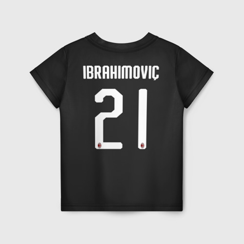 Детская футболка 3D с принтом Ibrahimovic third 19-20, вид сзади #1