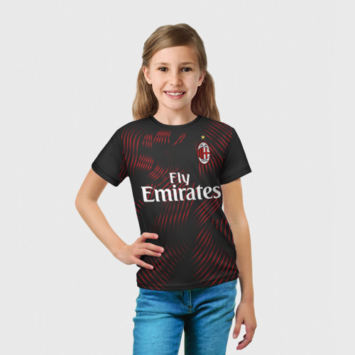 Детская футболка 3D с принтом Ibrahimovic third 19-20, вид сбоку #3
