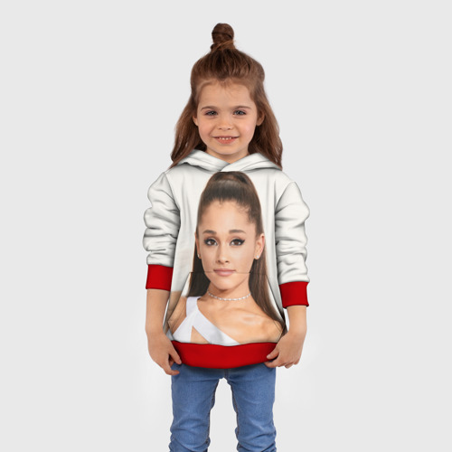 Детская толстовка 3D Ariana Grande Ариана Гранде, цвет красный - фото 4