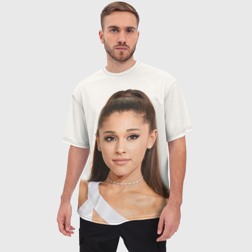 Мужская футболка oversize 3D Ariana Grande Ариана Гранде, цвет 3D печать - фото 3