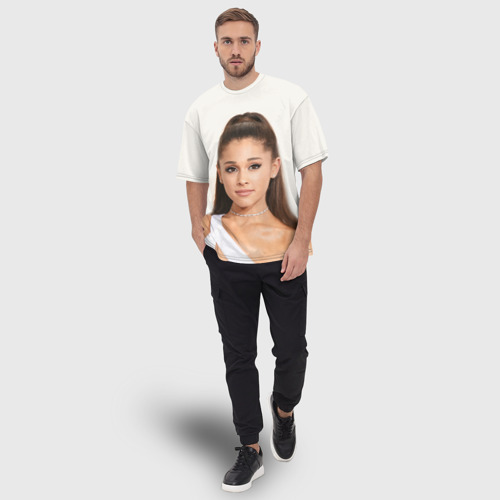 Мужская футболка oversize 3D Ariana Grande Ариана Гранде, цвет 3D печать - фото 5