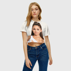 Женская футболка Crop-top 3D Ariana Grande Ариана Гранде - фото 2