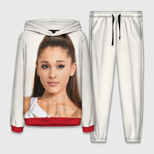 Женский костюм с толстовкой 3D Ariana Grande Ариана Гранде, цвет красный